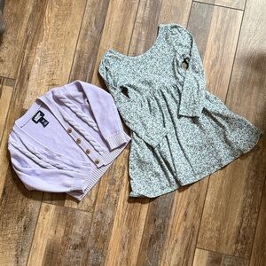 Lands' End Lavender Cardigan